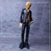 Eamily Figurine One Piece Sanji Stand 29cm Costume Tenant une Cigarette Anime Sanji Statue PVC Décoration de Table