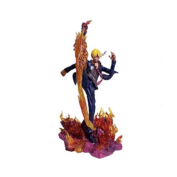 Vinsmoke Sanji Figurine en PVC 34,5 cm Statue à collectionner Modèle Voiture Chambre Décoration de Table Fan Cadeau