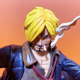 Vinsmoke Sanji Figurine en PVC 34,5 cm Statue à collectionner Modèle Voiture Chambre Décoration de Table Fan Cadeau