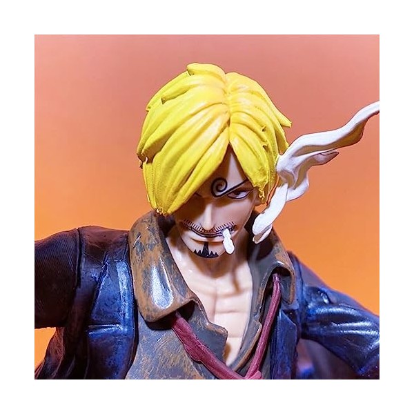 Vinsmoke Sanji Figurine en PVC 34,5 cm Statue à collectionner Modèle Voiture Chambre Décoration de Table Fan Cadeau