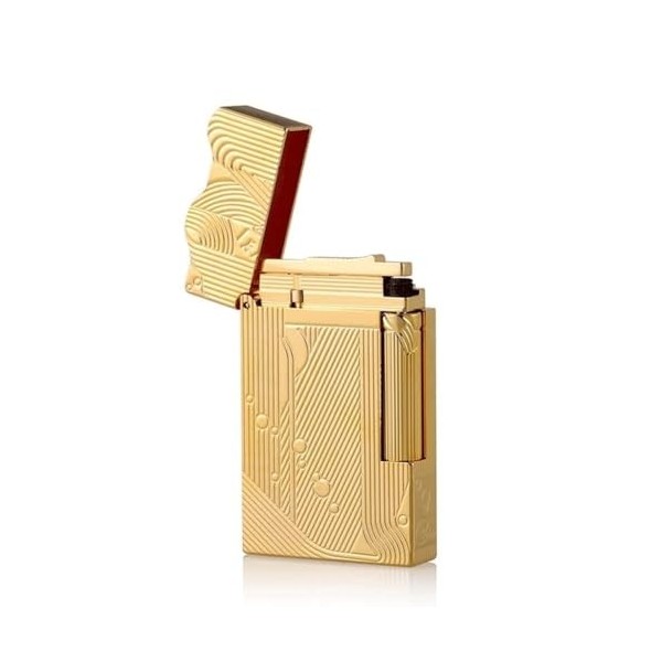 Briquet au Butane sirène, identique aux briquets Sanji One Piece, Rechargeable, Coupe-Vent, Flamme réglable, for Cuisine, Cam