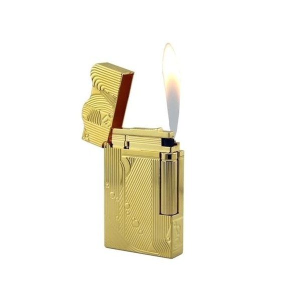 Briquet au Butane sirène, identique aux briquets Sanji One Piece, Rechargeable, Coupe-Vent, Flamme réglable, for Cuisine, Cam