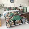 FGAITH 3Pcs Housse De Couette One Piece, Parure De Lit Sanji, Adultes Ado Enfant Motif 3D Microfibre Housse Couette avec Ferm