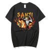 Sybnwnwm T-shirt One Piece Anime Sanji Cosplay à manches courtes et col rond Impression 3D, Noir , XS