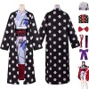 Tjmiaohao Anime One Piece Nico Robin Cosplay Costume Outfit Jeu de Rôle Uniforme Cape Kimono Ensemble Complet Halloween Carna