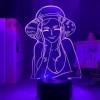 One Piece Nico Robin LED veilleuse pour enfants chambre décor japonais Anime cadeau 3d lampe une pièce Nico Robin veilleuse