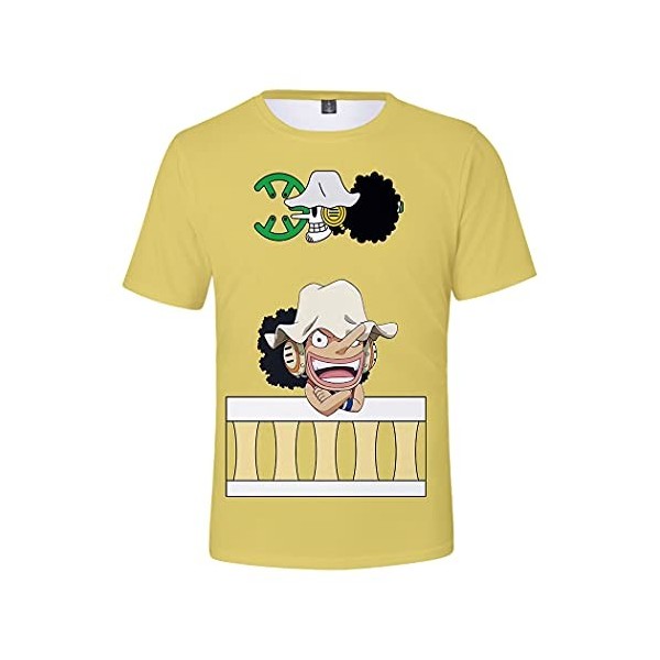 Piccodos Anime 3D T-shirt Manches Courtes Tee Shirt Chemisier Nico Allsunday Top Blouse Chemise Cosplay Costume Pourpre L Ch