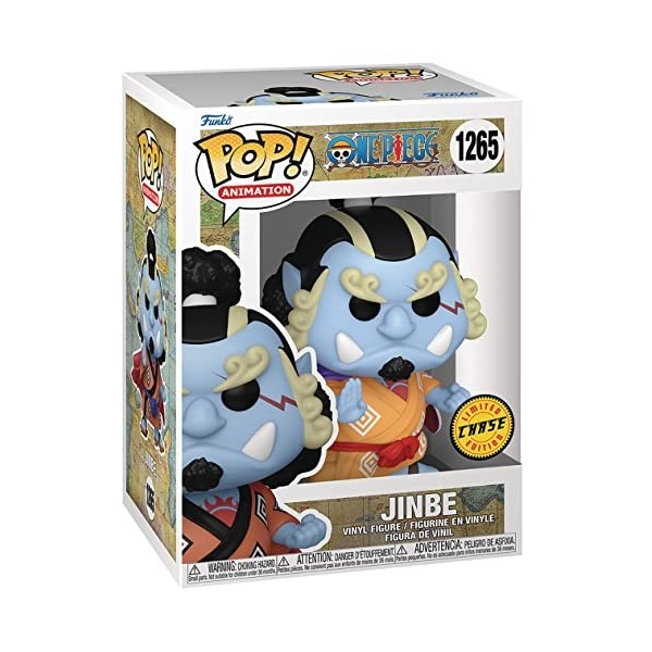 POP One Piece – Figurine en vinyle Chase Funko de Jinbe édition limitée livrée avec étui de protection compatible , multicol