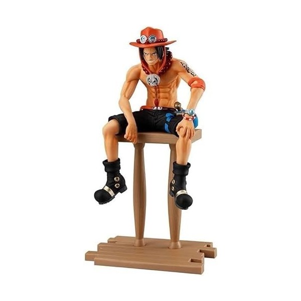 REOZIGN One Piece Figures, 15cm/5.9inch Assis Ace Anime Figures Modèle Jeu Personnage Statue Jouet Ace Action Figure Figurine