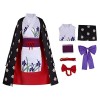 Seaehey Costume de Robin Cosplay Nico Cape Zoro Nami Kimono Robin Robe Anime Cosplay pour Halloween Fête Carnaval Costume Cos