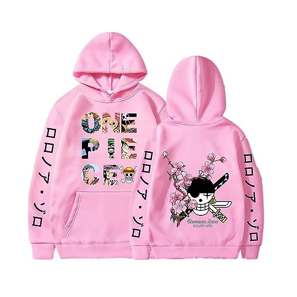 Ubeisy Anime One Piece Nico Robin Monkey D Luffy Cosplay Hoodie Long Shirt Outwear Casual Fashion Sweatshirt,005white,L1