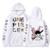 Ubeisy Anime One Piece Nico Robin Monkey D Luffy Cosplay Hoodie Long Shirt Outwear Casual Fashion Sweatshirt,005white,L1