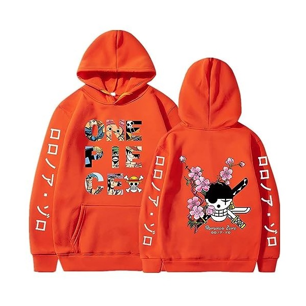 Ubeisy Anime One Piece Nico Robin Monkey D Luffy Cosplay Hoodie Long Shirt Outwear Casual Fashion Sweatshirt,005white,L1