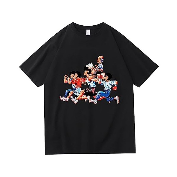 westtrend Hajime no Ippo T-Shirts Kamogawa Boxing Gym Pullover Makunouchi Ippo T-Shirts Anime Ippo Makunouchi T-Shirts pour H