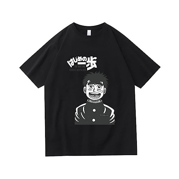 westtrend Hajime no Ippo T-Shirts Kamogawa Boxing Gym Pullover Makunouchi Ippo T-Shirts Anime Ippo Makunouchi T-Shirts pour H