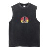 Hajime no Ippo The Fighting ! Hommes Débardeurs Hajime No Ippo T Shirt sans Manches Vest Tops Anime Vintage Wash Sleeveless T