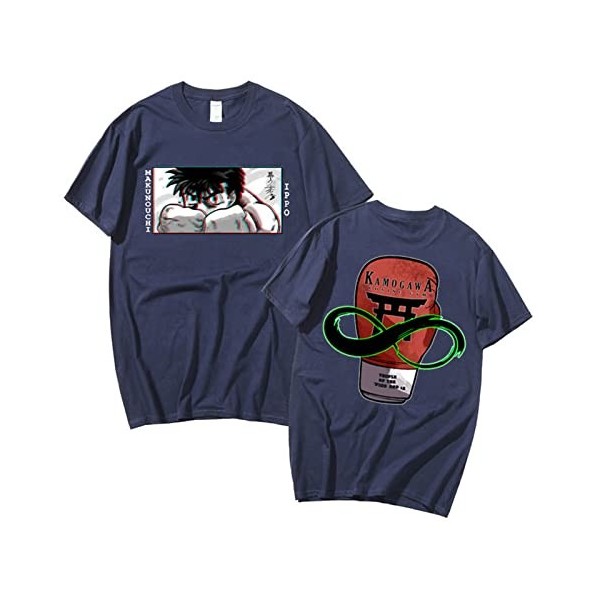 xhomeshop Anime Hajime No Ippo The Fighting T-Shirts Ippo Makunouchi Summer Pullover Ippo Makunouchi T-Shirts Fighting Spirit