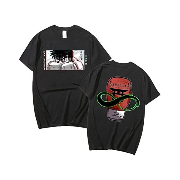 xhomeshop Anime Hajime No Ippo The Fighting T-Shirts Ippo Makunouchi Summer Pullover Ippo Makunouchi T-Shirts Fighting Spirit