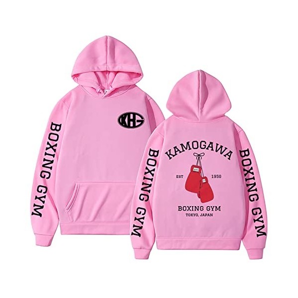 xhomeshop Anime Hajime no Ippo Hoodies Kamogawa Boxing Gym Long Sleatshirt Ippo Makunouchi Jumper Cosplay Sweatshirts