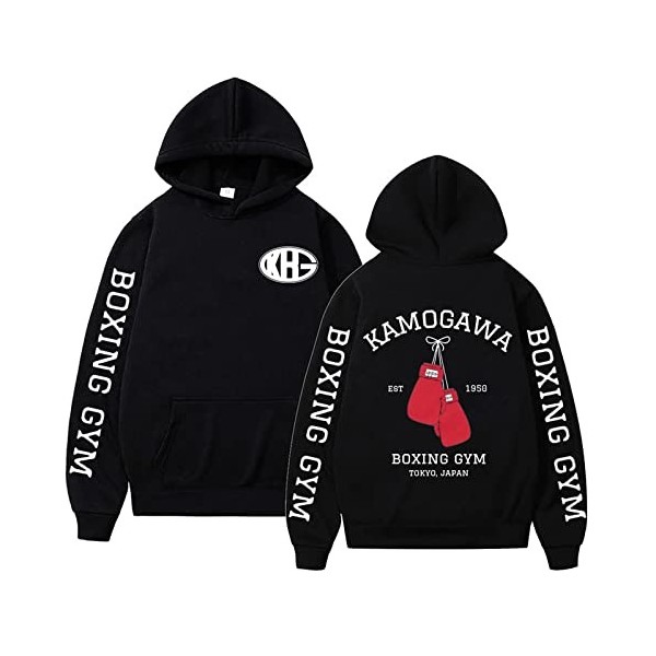xhomeshop Anime Hajime no Ippo Hoodies Kamogawa Boxing Gym Long Sleatshirt Ippo Makunouchi Jumper Cosplay Sweatshirts