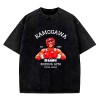 XSLGOGO Anime Hajime no Ippo Cosplay T-Shirts Ippo Makunouchi Top Kamogawa Boxing Gym Tee Washed Vintage Older Style Makunouc