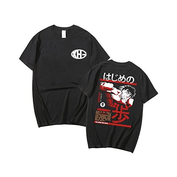 xhomeshop Anime Hajime No Ippo The Fighting T-Shirts Ippo Makunouchi Summer Pullover Ippo Makunouchi T-Shirts Fighting Spirit