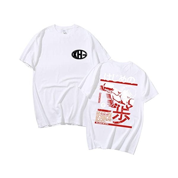 xhomeshop Anime Hajime No Ippo The Fighting T-Shirts Ippo Makunouchi Summer Pullover Ippo Makunouchi T-Shirts Fighting Spirit