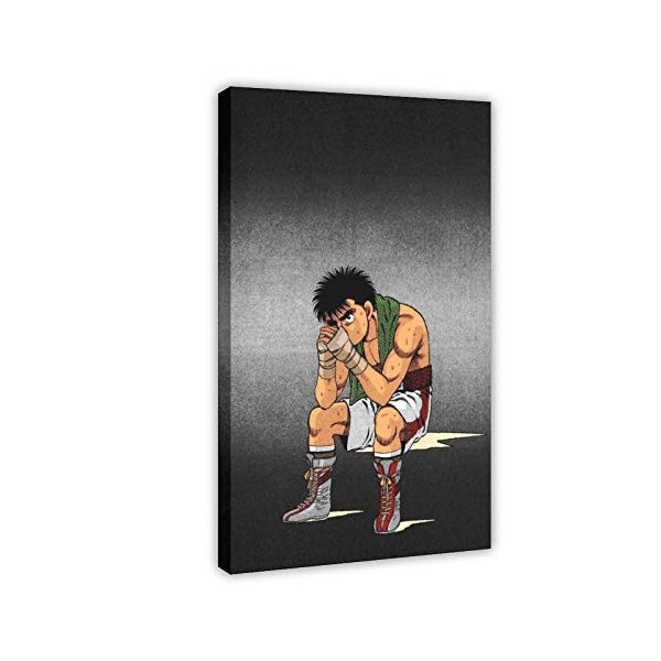 Poster sur toile avec dessin animé « Hajime No Ippo » - 40 x 60 cm - Sans cadre - Style 1