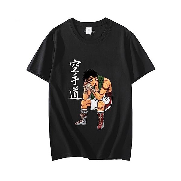 XSLGOGO Anime Hajime no Ippo Cosplay T-Shirts Ippo Makunouchi Top Ippo Tee Kamogawa Boxing Gym Cosplay Costume Ippo Makunouch