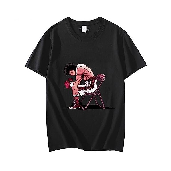 XSLGOGO Anime Hajime no Ippo Cosplay T-Shirts Ippo Makunouchi Top Ippo Tee Kamogawa Boxing Gym Cosplay Costume Ippo Makunouch