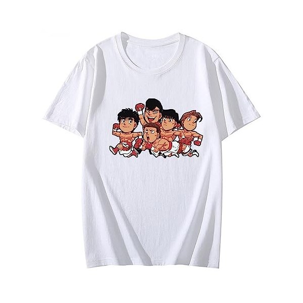 XSLGOGO Anime Hajime no Ippo Cosplay T-Shirts Ippo Makunouchi Top Ippo Tee Kamogawa Boxing Gym Cosplay Costume Ippo Makunouch