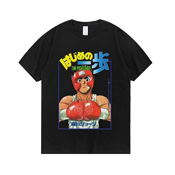 XSLGOGO Anime Hajime no Ippo Cosplay T-Shirts Ippo Makunouchi Top Ippo Tee Makunouchi Ippo Cosplay Costume Makunouchi Ippo Pr