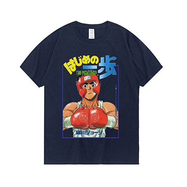 XSLGOGO Anime Hajime no Ippo Cosplay T-Shirts Ippo Makunouchi Top Ippo Tee Makunouchi Ippo Cosplay Costume Makunouchi Ippo Pr