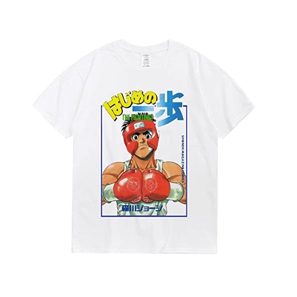 XSLGOGO Anime Hajime no Ippo Cosplay T-Shirts Ippo Makunouchi Top Ippo Tee Makunouchi Ippo Cosplay Costume Makunouchi Ippo Pr