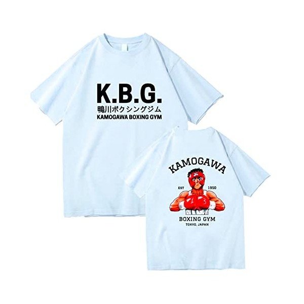 westtrend Hajime no Ippo T-Shirts Unisexe Fighting Spirit Pullover Makunouchi Ippo T-Shirts Anime Makunouchi Ippo T-Shirts po