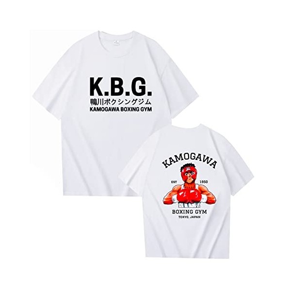 westtrend Hajime no Ippo T-Shirts Unisexe Fighting Spirit Pullover Makunouchi Ippo T-Shirts Anime Makunouchi Ippo T-Shirts po