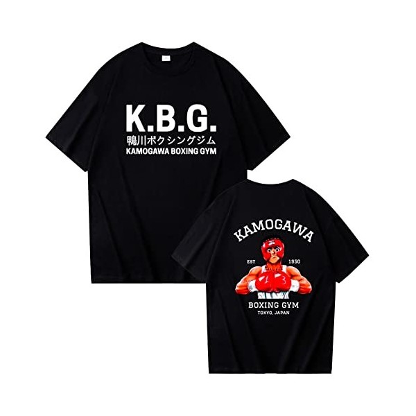 westtrend Hajime no Ippo T-Shirts Unisexe Fighting Spirit Pullover Makunouchi Ippo T-Shirts Anime Makunouchi Ippo T-Shirts po