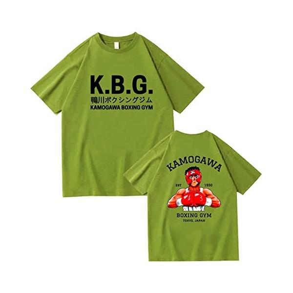 westtrend Hajime no Ippo T-Shirts Unisexe Fighting Spirit Pullover Makunouchi Ippo T-Shirts Anime Makunouchi Ippo T-Shirts po