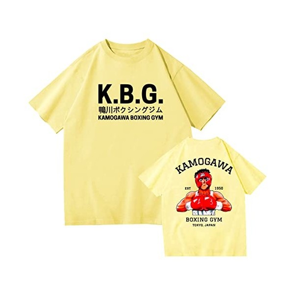 westtrend Hajime no Ippo T-Shirts Unisexe Fighting Spirit Pullover Makunouchi Ippo T-Shirts Anime Makunouchi Ippo T-Shirts po