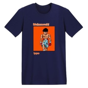 xhomeshop T-Shirt Hajime no Ippo Hauts à Manches Courtes Imprimés pour Hommes et Femmes Anime Makunouchi Ippo Costumes Cospla