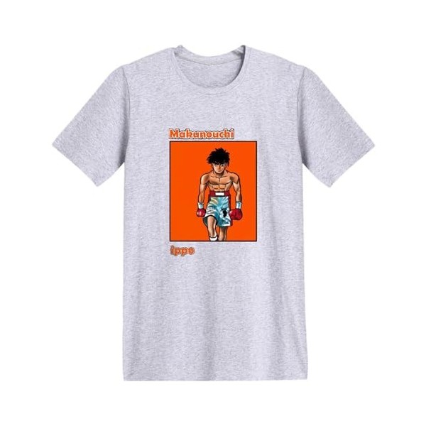 xhomeshop T-Shirt Hajime no Ippo Hauts à Manches Courtes Imprimés pour Hommes et Femmes Anime Makunouchi Ippo Costumes Cospla