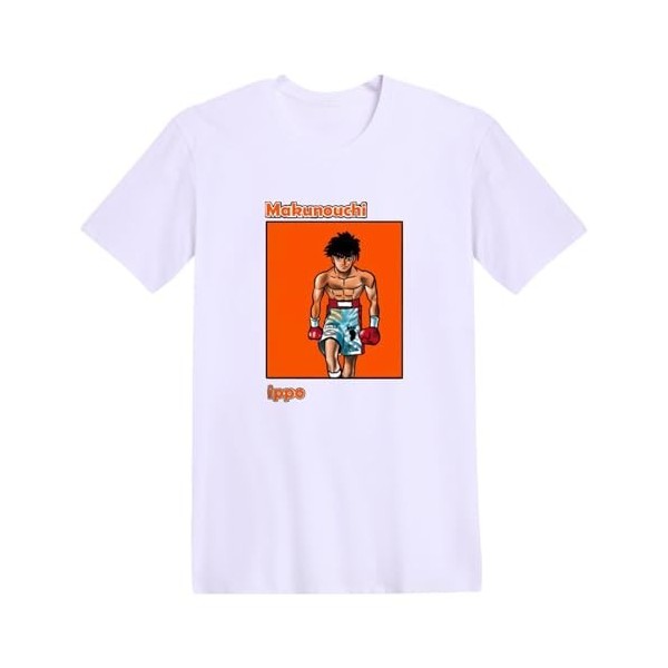 xhomeshop T-Shirt Hajime no Ippo Hauts à Manches Courtes Imprimés pour Hommes et Femmes Anime Makunouchi Ippo Costumes Cospla