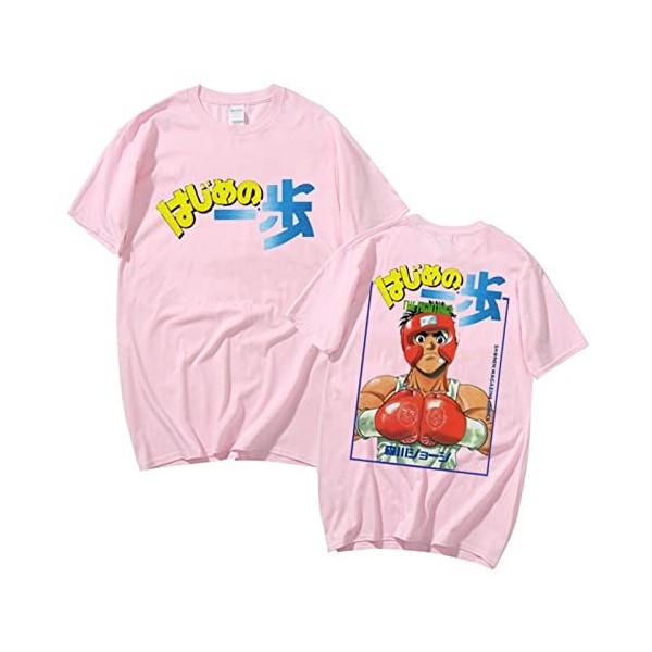 xhomeshop Anime Hajime No Ippo The Fighting T-Shirts Ippo Makunouchi Summer Pullover Ippo Makunouchi T-Shirts Fighting Spirit
