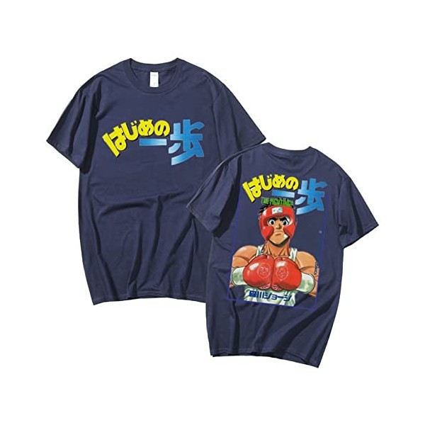 xhomeshop Anime Hajime No Ippo The Fighting T-Shirts Ippo Makunouchi Summer Pullover Ippo Makunouchi T-Shirts Fighting Spirit