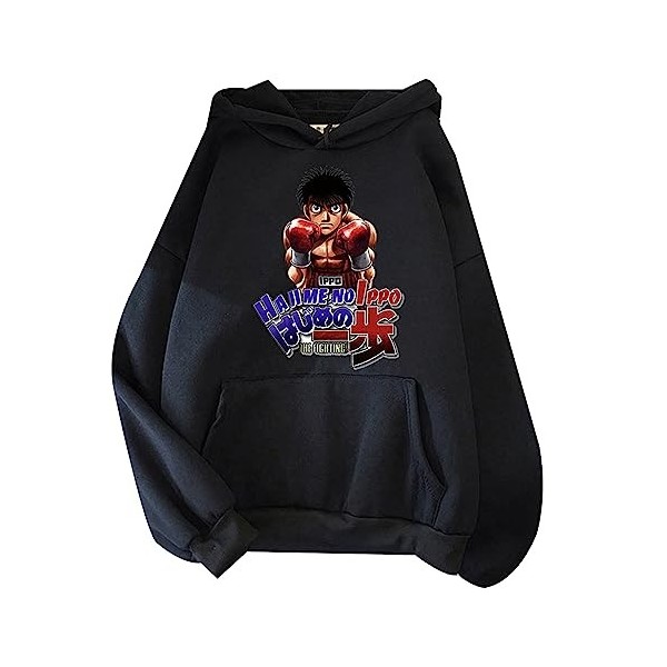 westtrend Anime Hajime no Ippo Hoodies Kamogawa Boxing Gym Ippo Cosplay Sweatshirts Ippo Makunouchi Hoodies Ippo Loose Pullov