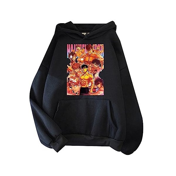 westtrend Anime Hajime no Ippo Hoodies Kamogawa Boxing Gym Ippo Cosplay Sweatshirts Ippo Makunouchi Hoodies Ippo Loose Pullov