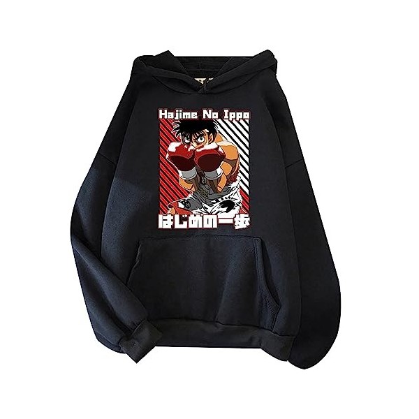 westtrend Anime Hajime no Ippo Hoodies Kamogawa Boxing Gym Ippo Cosplay Sweatshirts Ippo Makunouchi Hoodies Ippo Loose Pullov