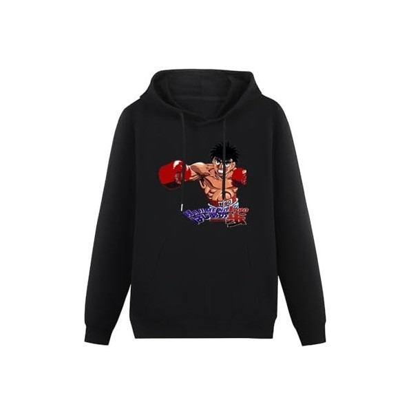 AuduE Fight!! Ippo Hajime No Ippo Boxing Manga Pullover Hoodie Hooded Top Unisex Mens Ladies Hooded Sweatshirts Size 3XL