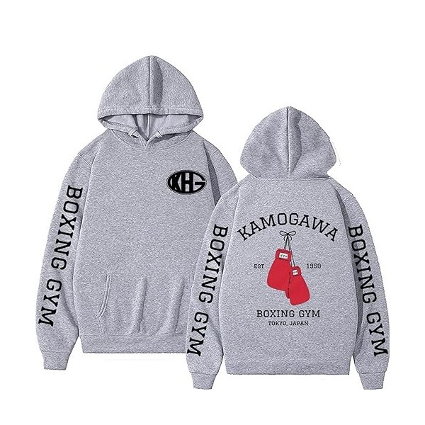 Hajime No Ippo KBG Sweat à Capuche Comic Cartoon Fist Junior Pull, Sweat-Shirt à La Mode De Grande Taille pour Lautomne Et l
