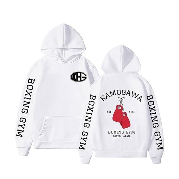 Hajime No Ippo KBG Sweat à Capuche Comic Cartoon Fist Junior Pull, Sweat-Shirt à La Mode De Grande Taille pour Lautomne Et l